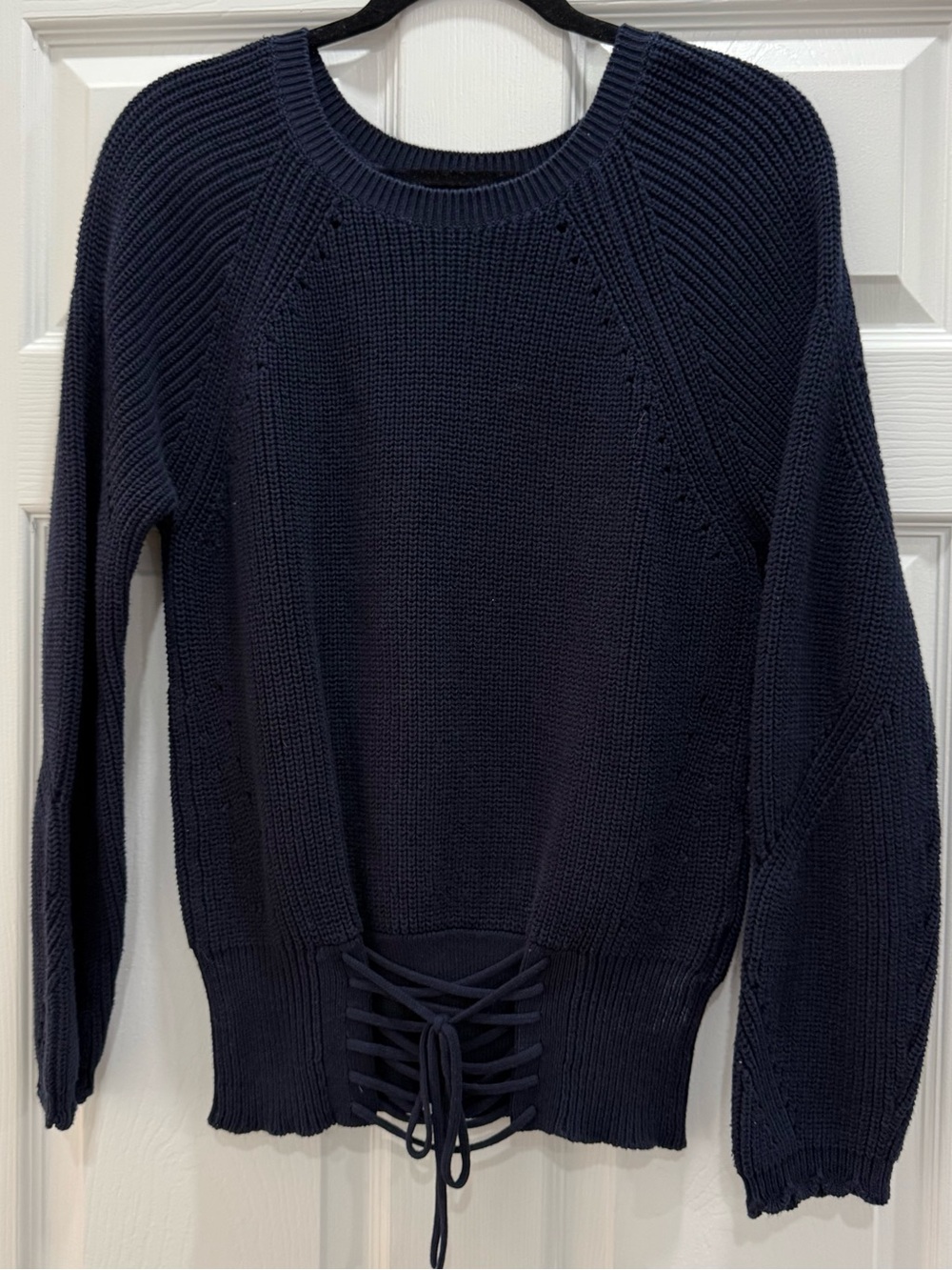 Joie Women's Lace up Knit Sweater